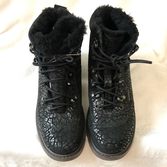 EMU AUSTRALIA Leather Wool Lined Waterproof Hiker Boots Sz 9 - Picture 3 of 16